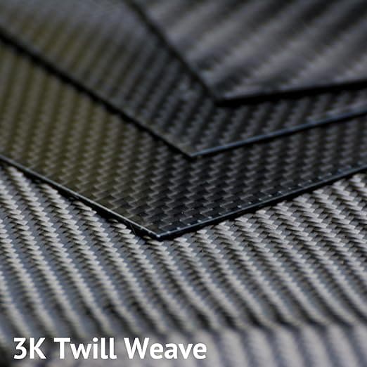Carbon Fibre Sheet 600x800mm, 1mm thickness Finish Matte 3K Twille on both sides for fpv drones 1