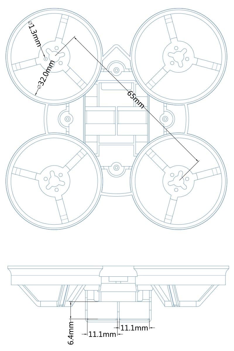 BetaFPV Beta65X 2S Whoop Frame for fpv drones 2