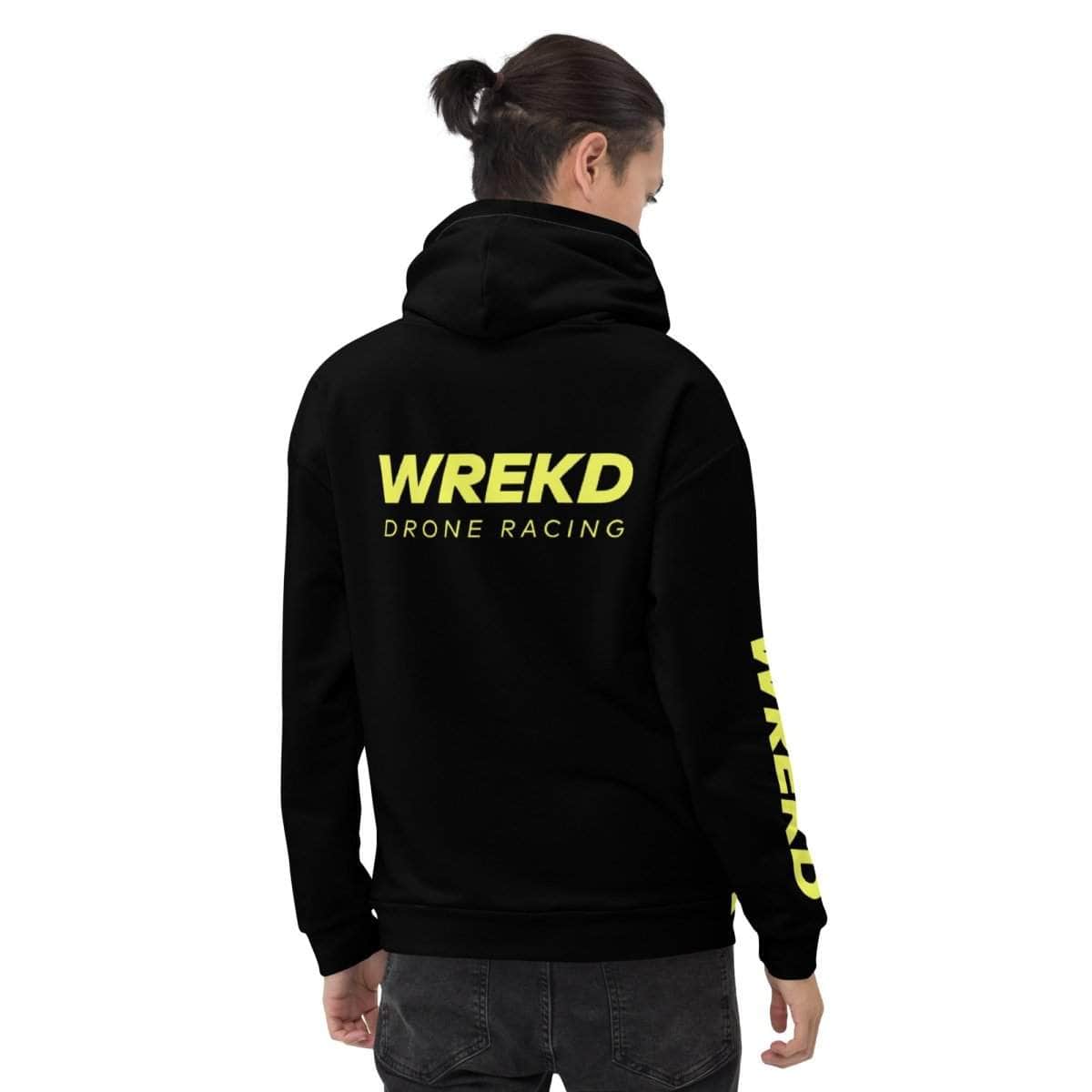 WREKD Drone Racing Unisex Hoodie - Black for fpv drones 3