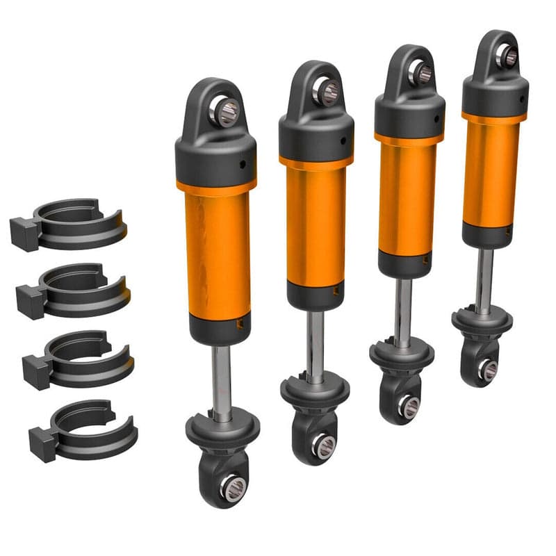 Traxxas 9764-ORNG TRX-4M Aluminum  GTM Shocks (4) Orange Without Springs for fpv drones