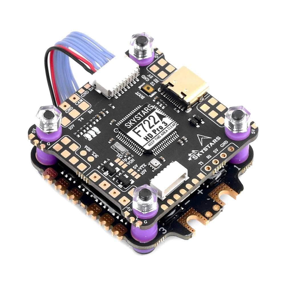 SkyStarsRC Fly Stack F7 HD Pro 3 3-6S 30x30 Stack/Combo (F722 FC / KO45 32Bit 45A 4in1 ESC) for fpv drones