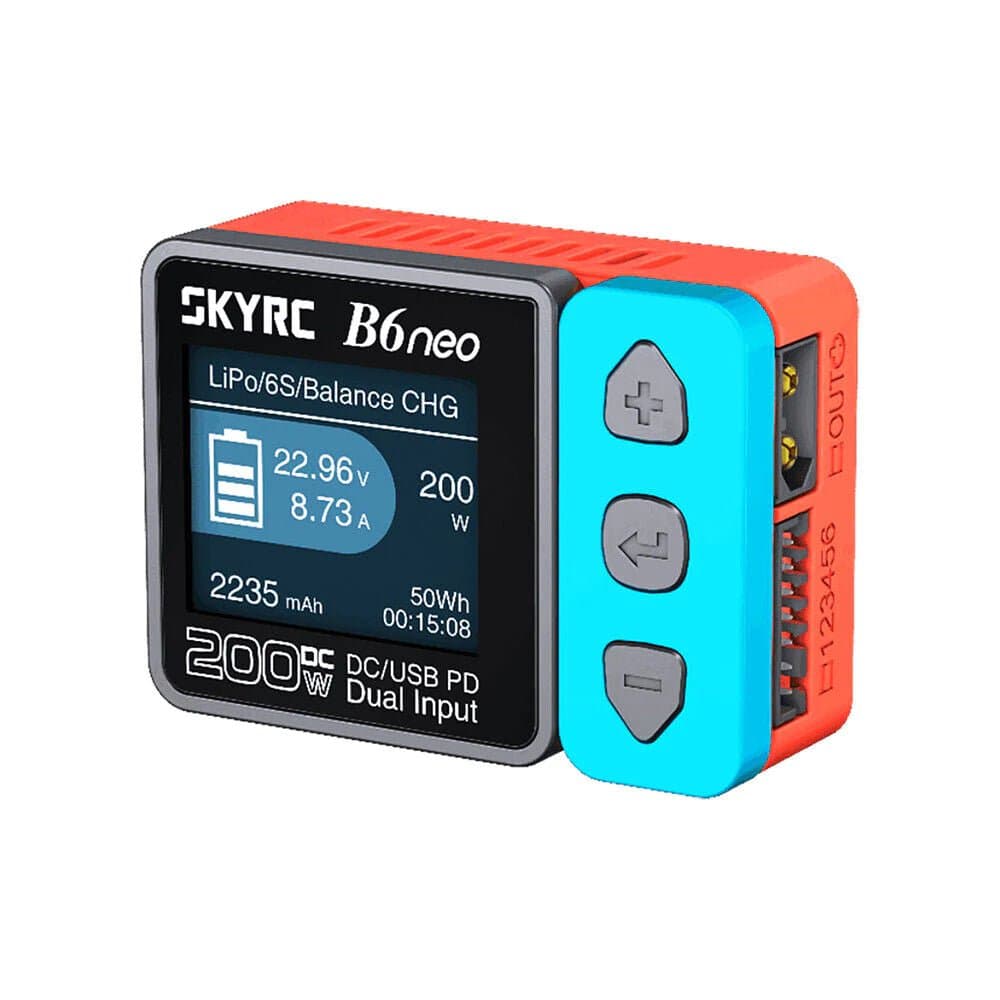 SkyRC B6 Neo 200w 10A 1-6S DC Smart Charger XT60 - Choose Color for fpv drones 3