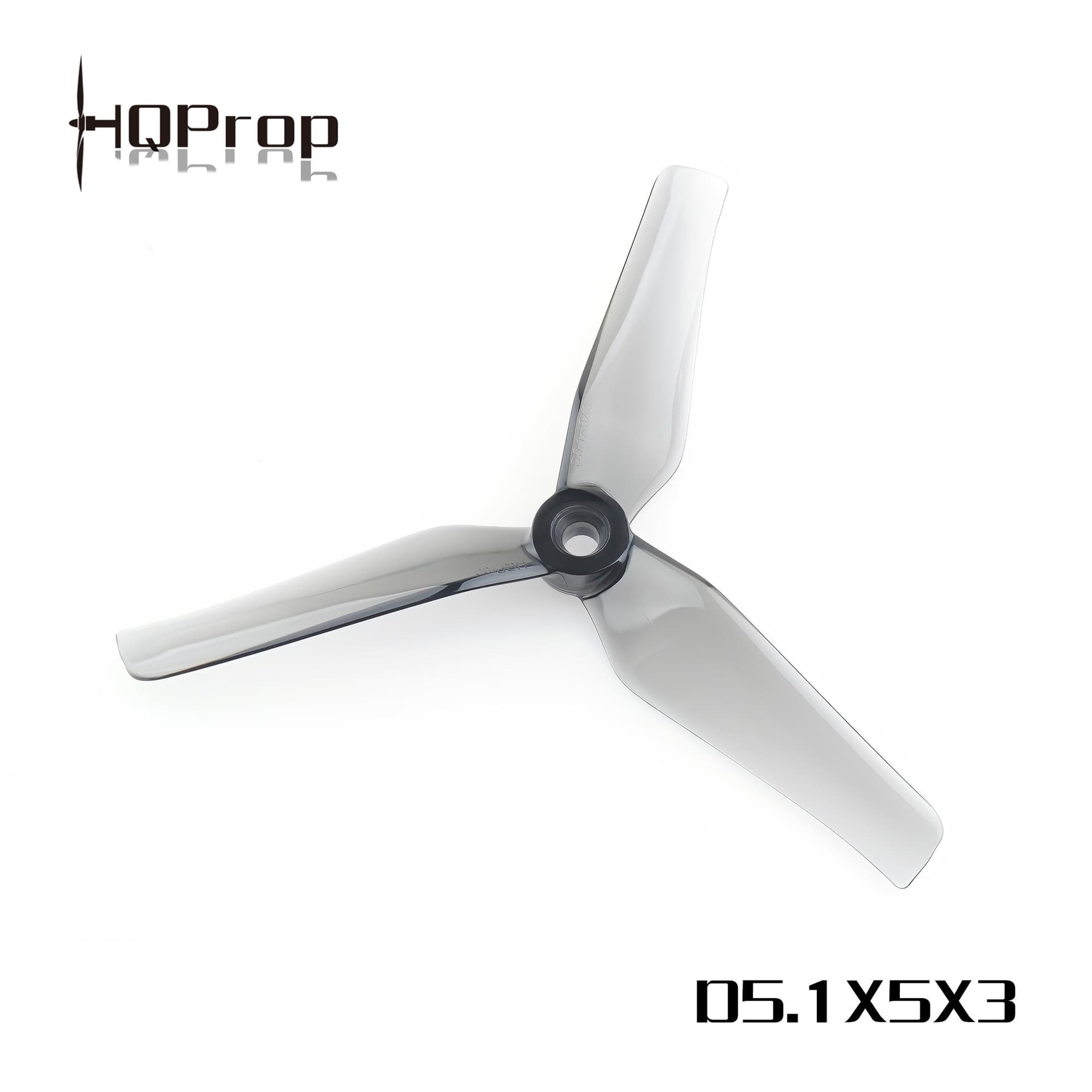 HQProp  D5.1X5X3 Grey for Cinequads  (2CW+2CCW)-Poly Carbonate for fpv drones 3