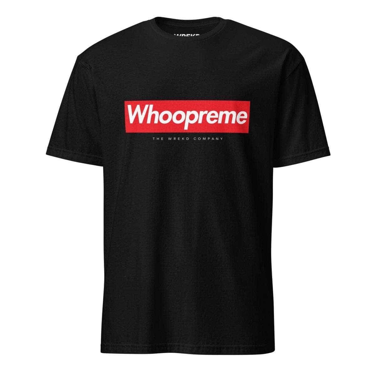 Whoopreme Parody Logo Tee for fpv drones