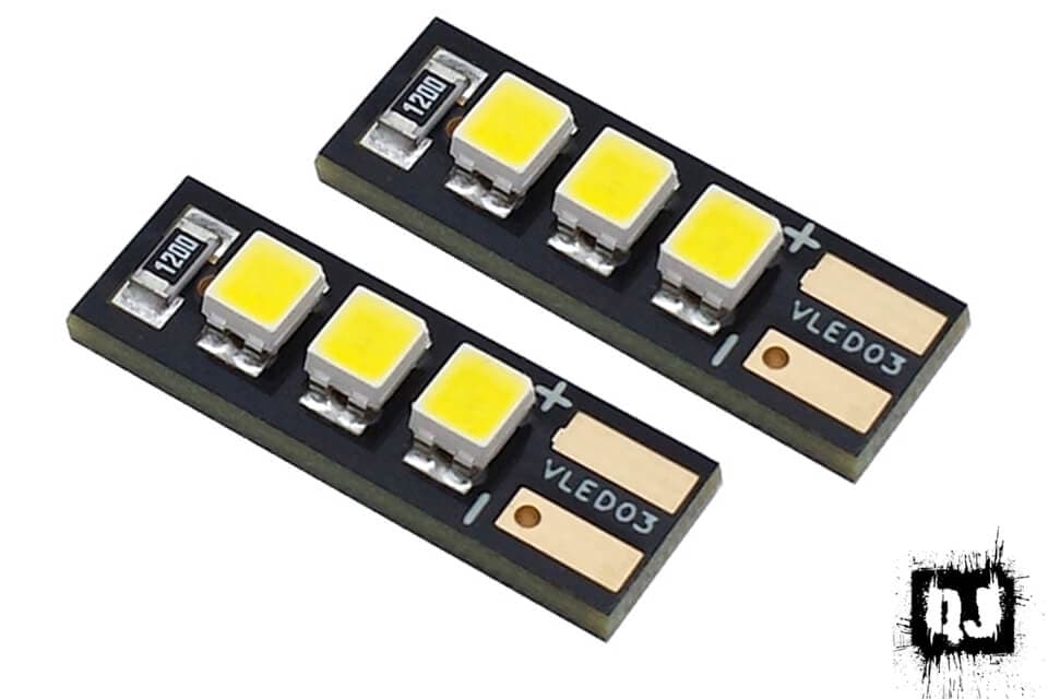 VOLO - Mini White CREE LEDs (x2) for fpv drones
