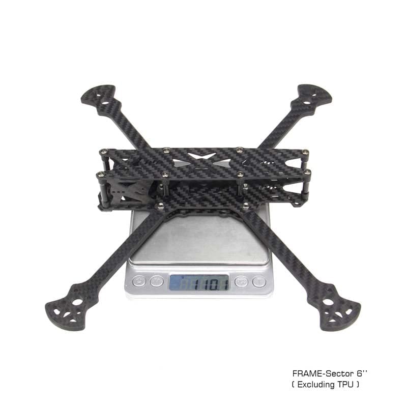 HGLRC Sector Freestyle  3K Carbon Fiber Frame Kit for RC Drone FPV Racing for fpv drones 10