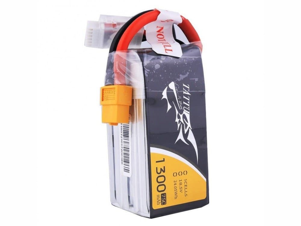 Tattu 1300mAh 5S1P 75C 18.5V LiPo Battery for fpv drones 3