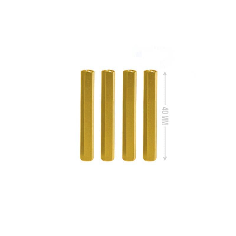 M3 Aluminium Standoffs (4 stuks) - HEX - 40mm - GOUD for fpv drones 1