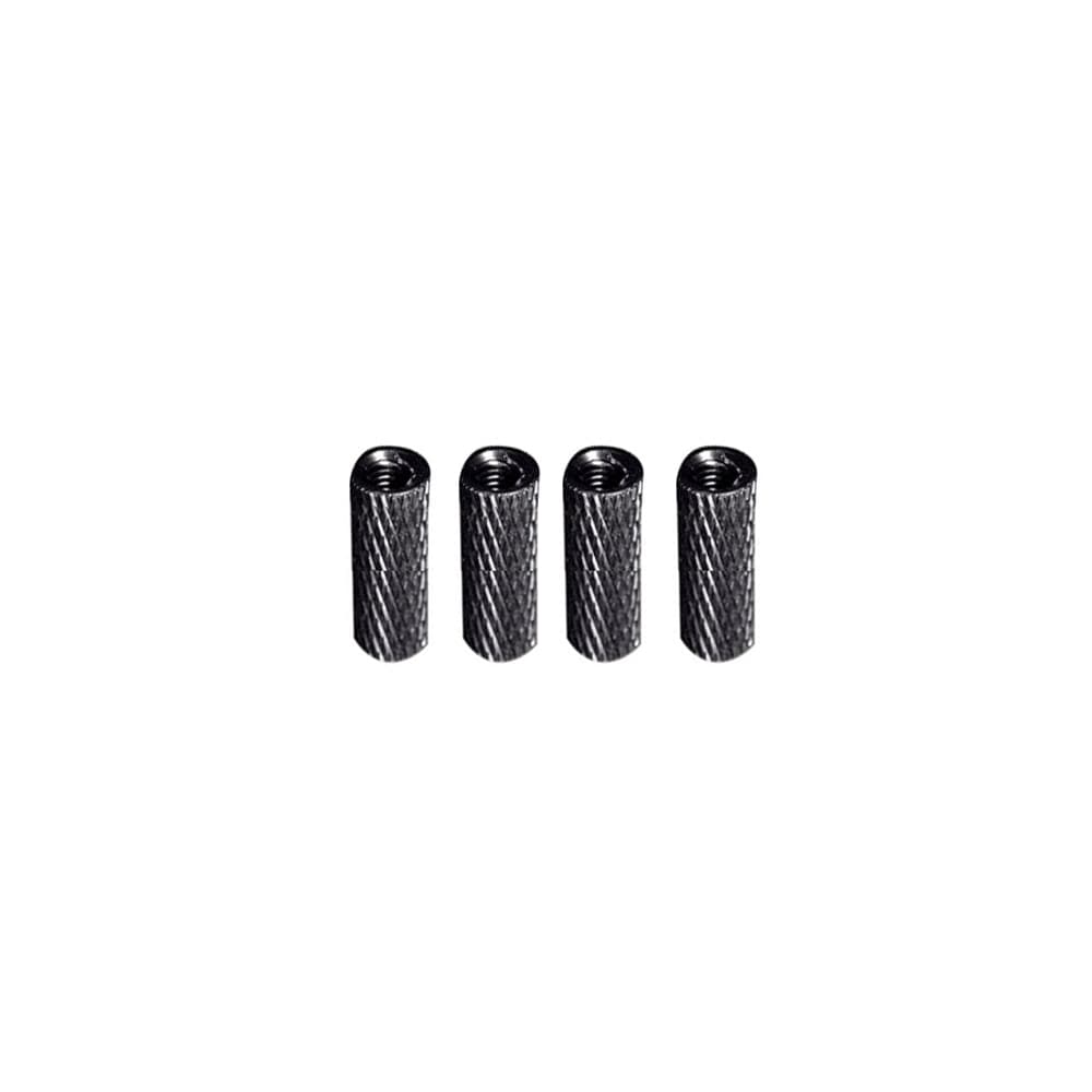 M3 Aluminium Standoffs (4 stuks) - GEKARTELD - 10mm - ZWART for fpv drones