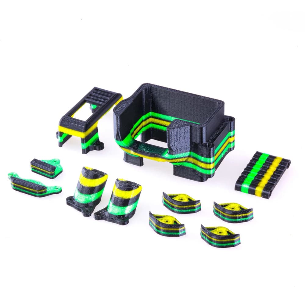 Flywoo CHASERS 3D Printed GoPro Hero 5/6/7 Mount Combo- HD Version - 3.5  for fpv drones