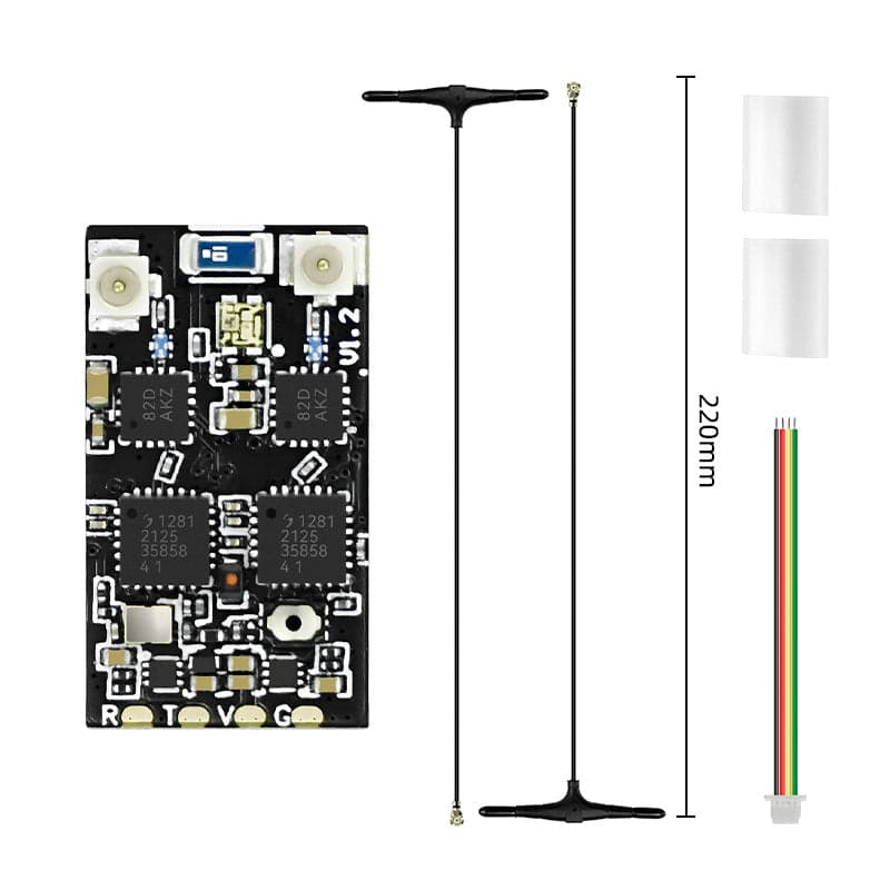 SEQURE 2.4GHz Dual RX True Diversity Dual Antenna Receiver for fpv drones 8