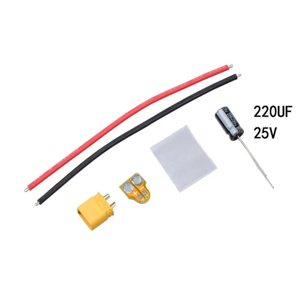 XT30-CAP Filter Silicone Wire 2 S-6S 220UF 25V for fpv drones