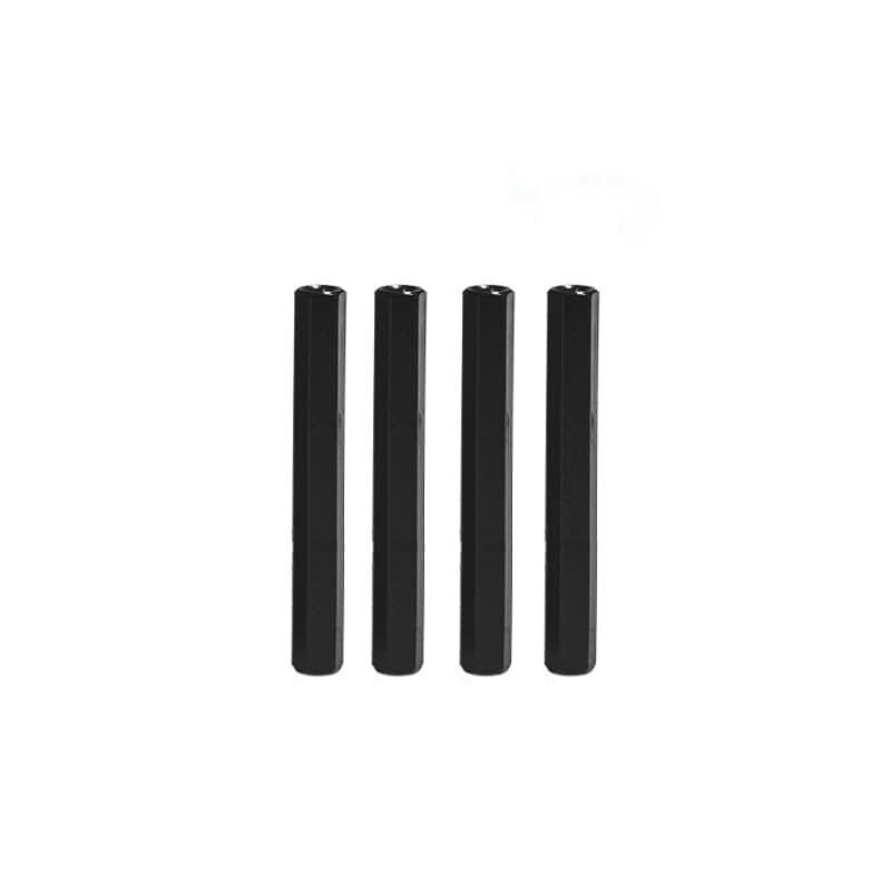 M3 Aluminium Standoffs (4 stuks) - HEX - 45mm - ZWART for fpv drones