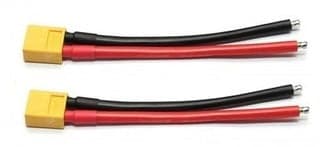 XT60 Male w/ 12AWG Silicon Wire 10cm Pigtail (2pcs) for fpv drones