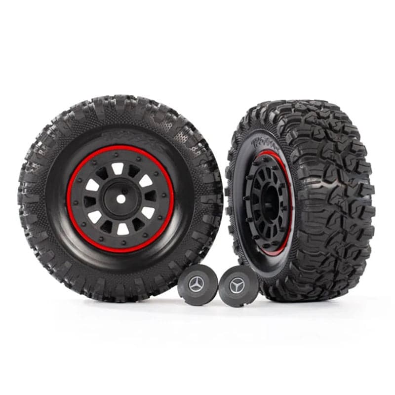 Traxxas TRA8874 - Canyon RT Tires, Mercedes-Benz G 63 2.2" Wheels, Black, TRX-6 for fpv drones