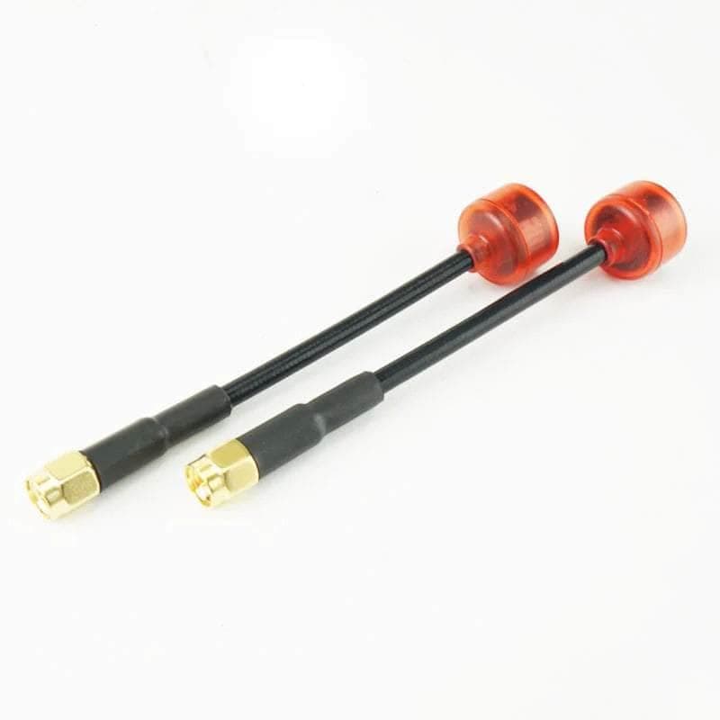 RUSHFPV Cherry Ultra Extended 5.8GHz SMA Antenna  (2pc) - Transparent Red - Choose Your Polarization for fpv drones 3