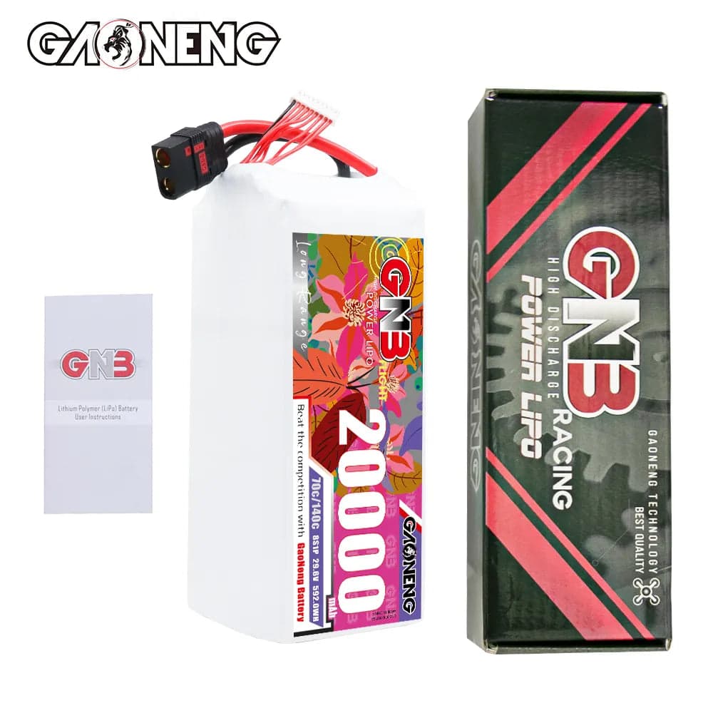 GAONENG GNB 8S1P 22.2V 20000mAh 70C RC LiPo Battery QS8 [DG] for fpv drones 4