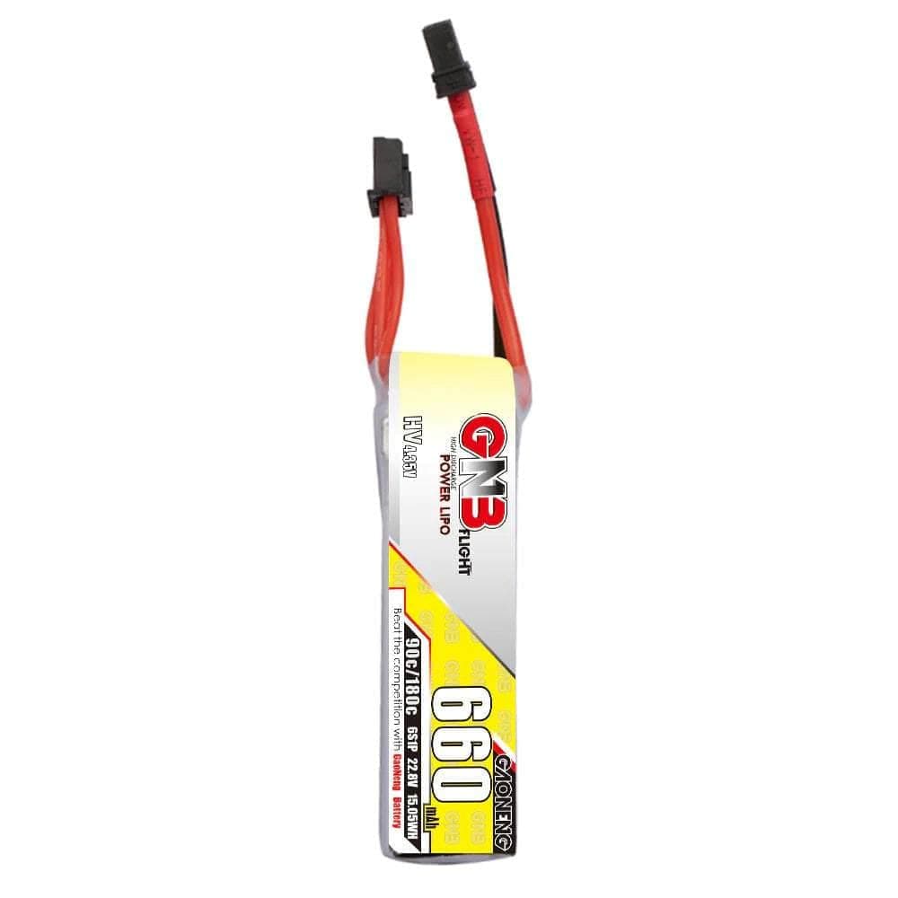 Gaoneng GNB 22.8V 6S 660mAh 90C LiHV Micro Battery (Long Type) - XT30 for fpv drones 1