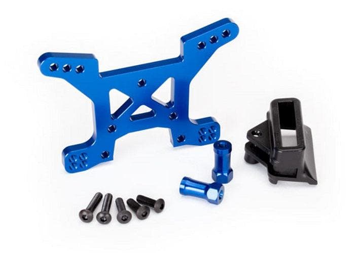 Traxxas 6739X Shock Tower Front 7075-T6 Aluminum (Blue-anodized) for fpv drones