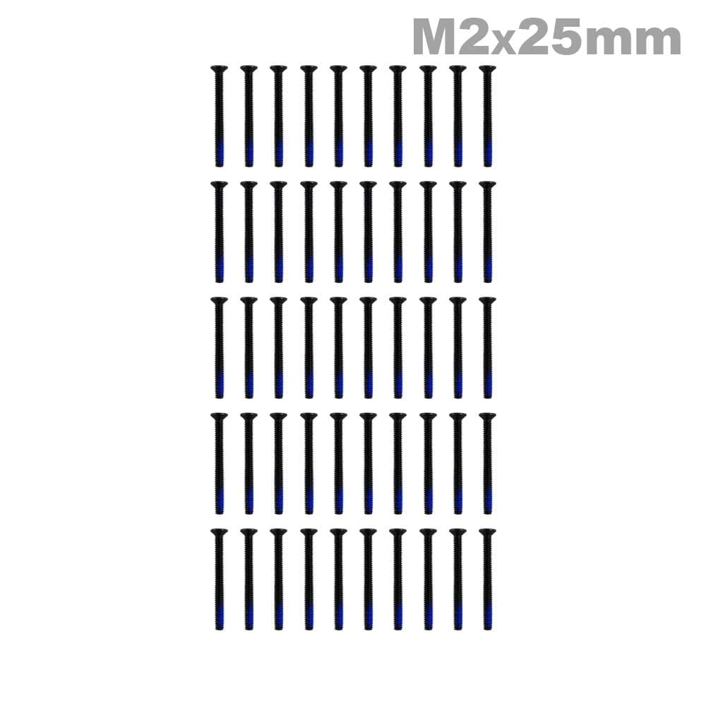 M2x25 Verzonken Schroef (50 stuks) - ZWART for fpv drones