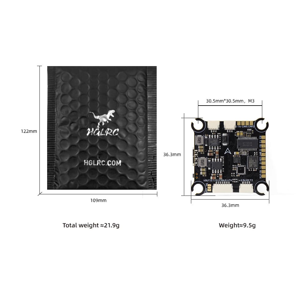 HGLRC F405 8S V1 Flight Controller for FPV Racing/freestyle Drones for fpv drones 3