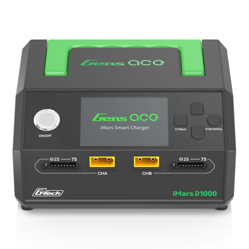 Gens ace iMars D1000 Smart Charger | Dual Channel | AC 1000W | G-Tech for fpv drones 5