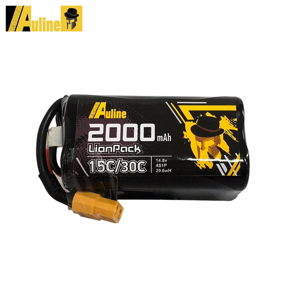 AuLine 2000mAh 4S 14.8V 15C XT60 18650 Li-Ion Battery for fpv drones 1