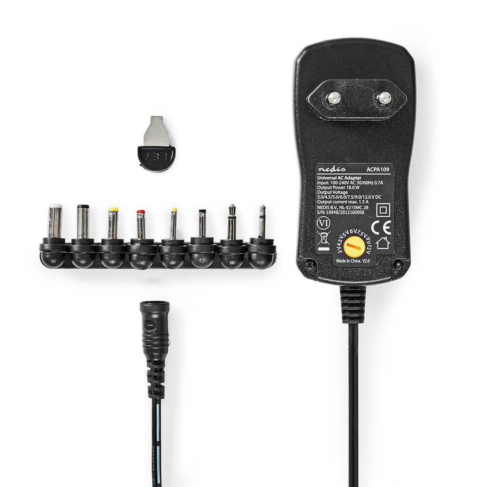 Universele AC-Stroomadapter - 18 W - 3-12V DC for fpv drones 1