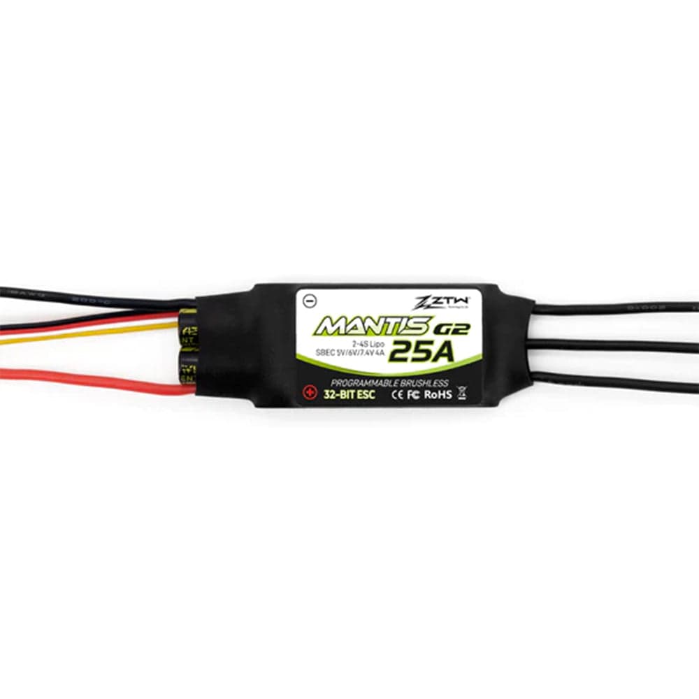 ZTW Mantis 25A SBEC G2 Brushless 32-Bit ESC for Airplane and Wing for fpv drones 1