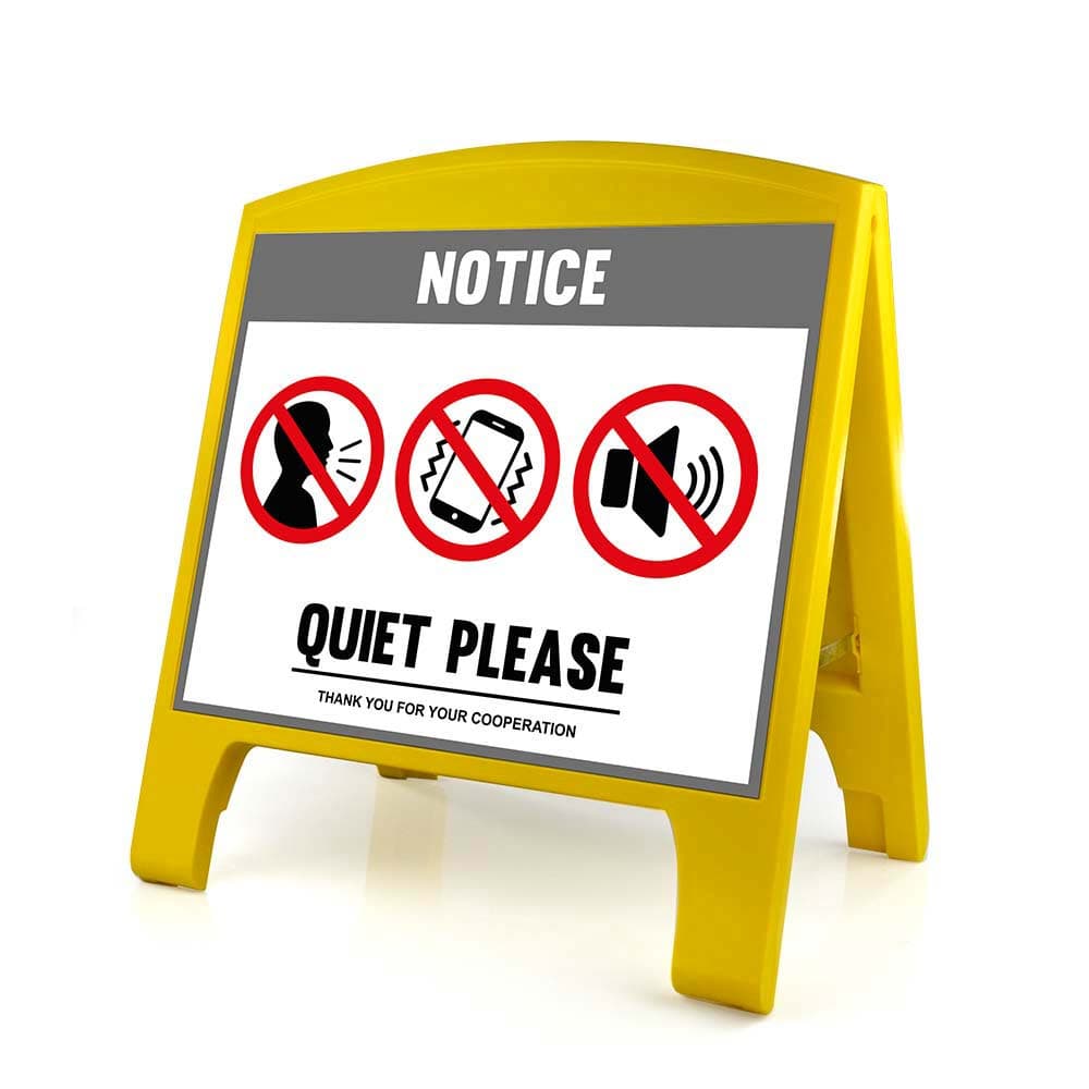 Warning Sign - Large - Quiet Please - English for fpv drones 1