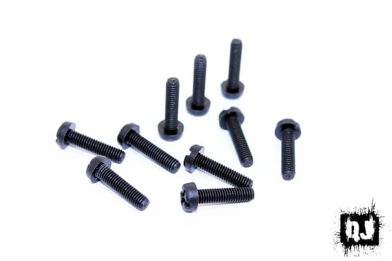 M3 Nylon 12mm Screws 10 Pack Black for fpv drones