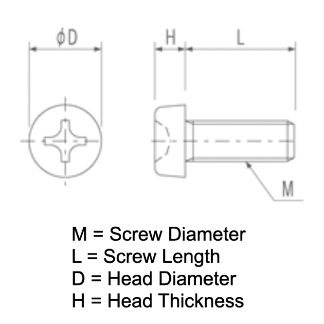 M1.4, PEEK, Phillips, Button Head Screws for Tiny Drones (20pcs) - Choose Length for fpv drones 1