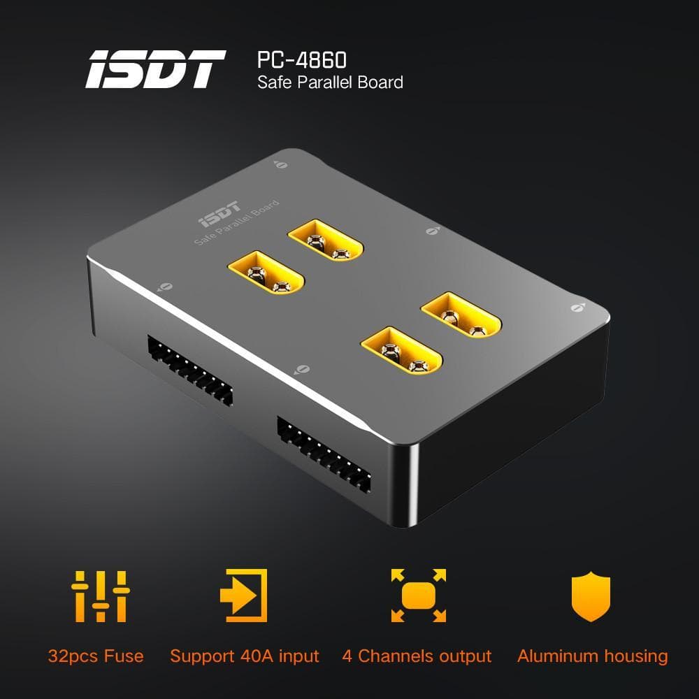 iSDT PC-4860 1-8S Safe Parallel Board XT60 Plug Parallel Balance Charging Board for fpv drones 4
