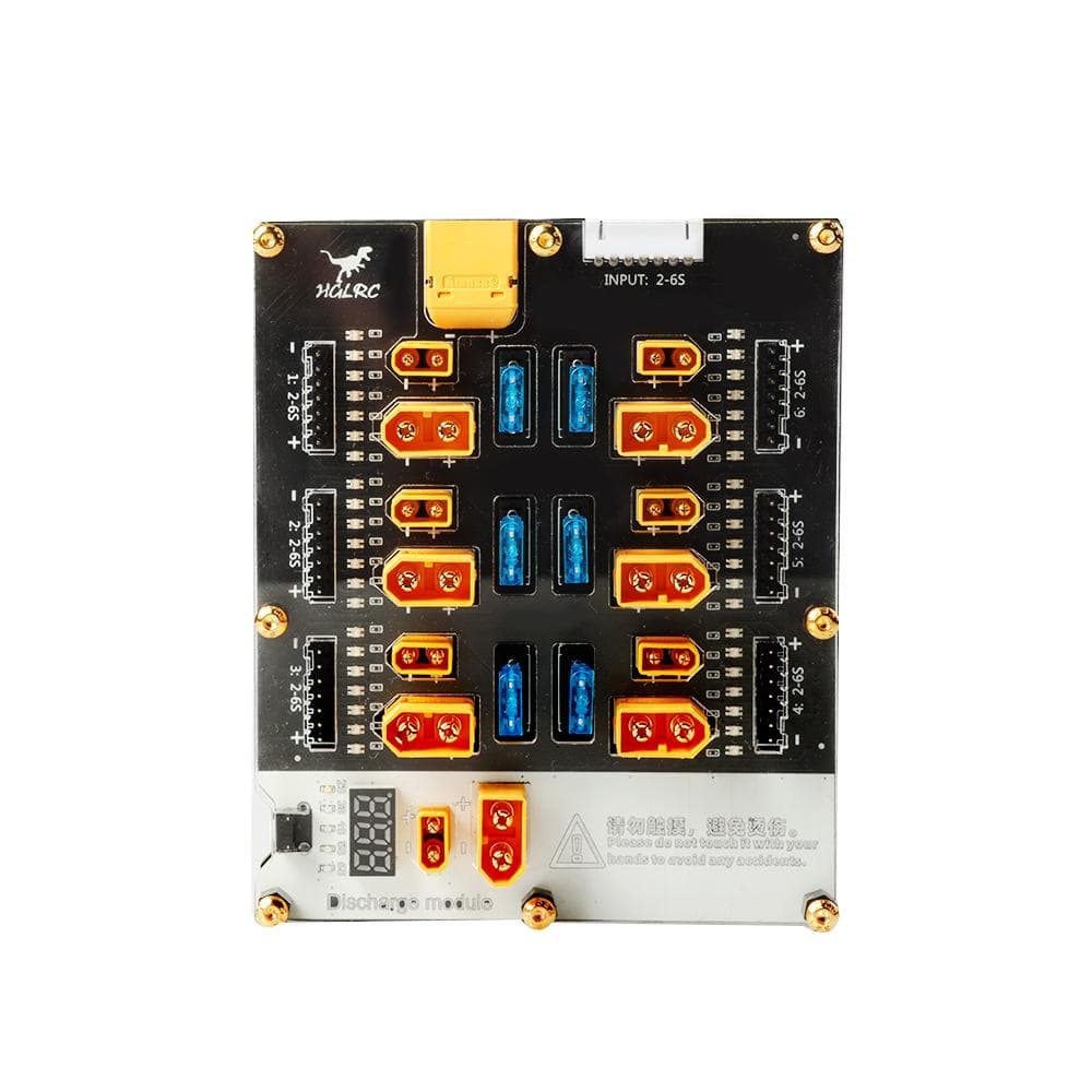 HGLRC Thor 6 Port Lipo Battery Balance Charger Board Pro 40A XT60 XT30 Plug 2-6S Integrated with Lipo Discharger for IMAX B6 ISDT Q6 Nano HOTA D6 Pro P6 for fpv drones 2
