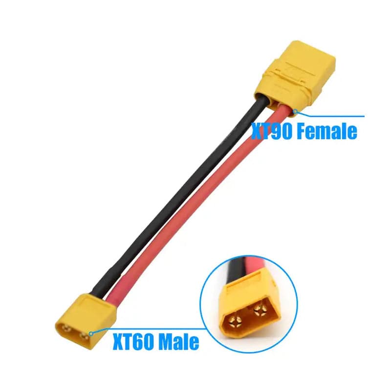 XT60 Male To XT90 Female 10AWG 100MM Cable for fpv drones