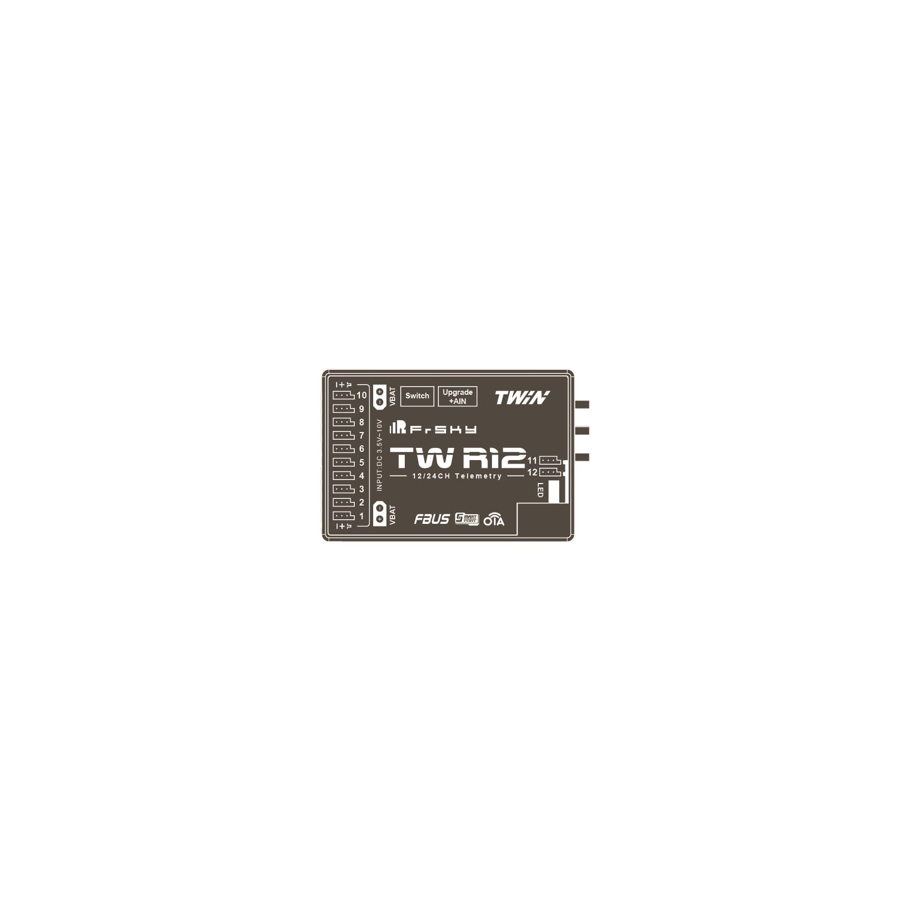 FrSky TW R12 Receiver for fpv drones 6