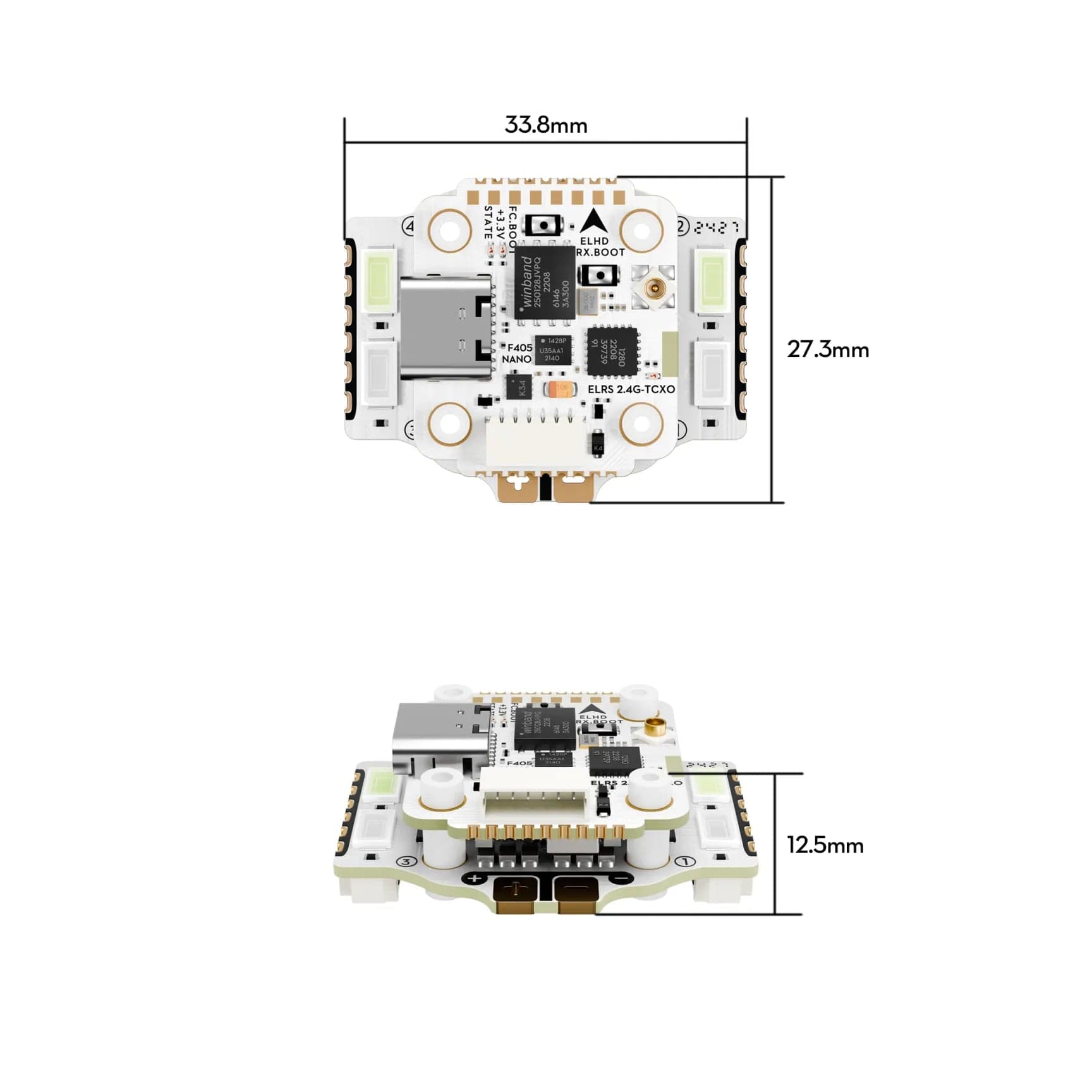 Flywoo GOKU GN405 Nano HD 20A Stack V3 W/ ELRS for fpv drones 7