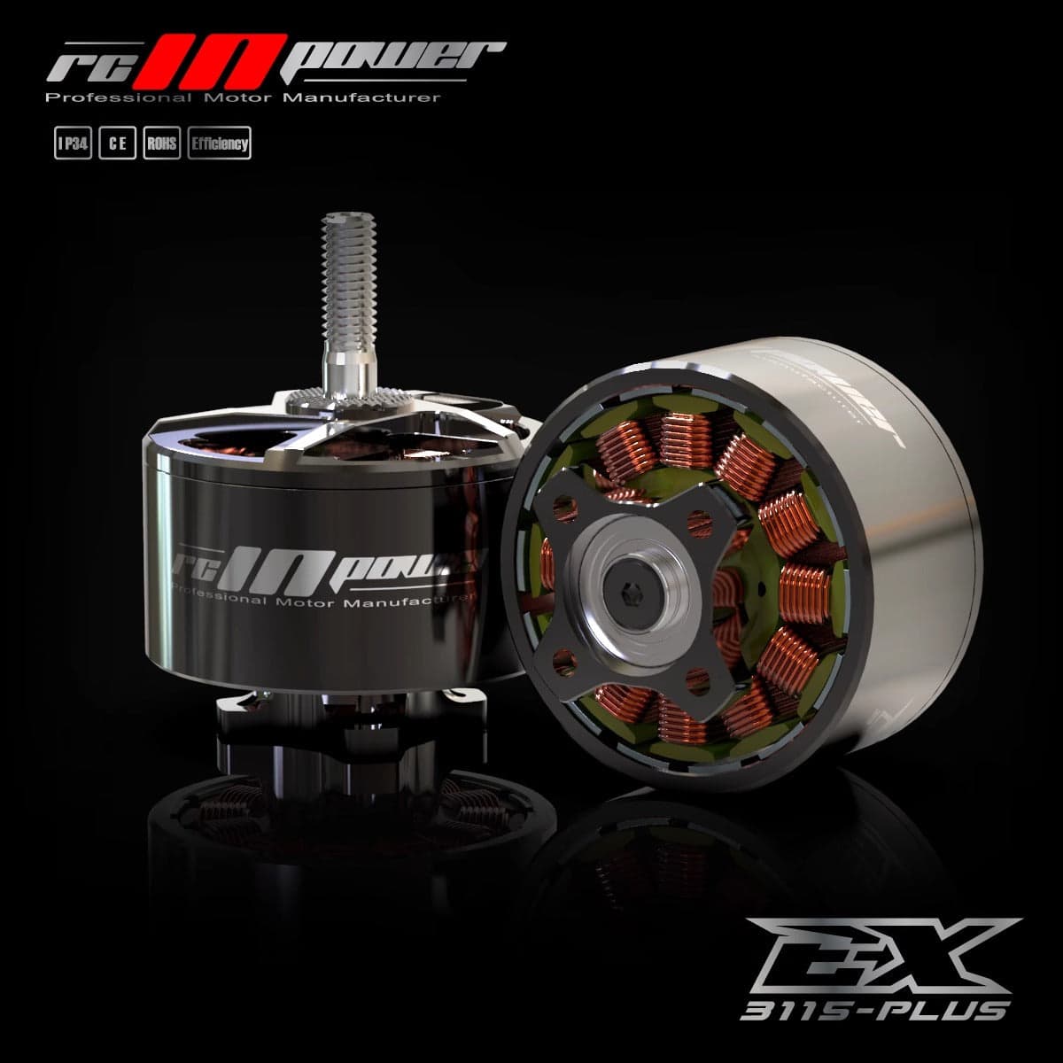Rcinpower EX3115 PLUS 450KV 10-12S 900KV Brushless Motor for fpv drones 1