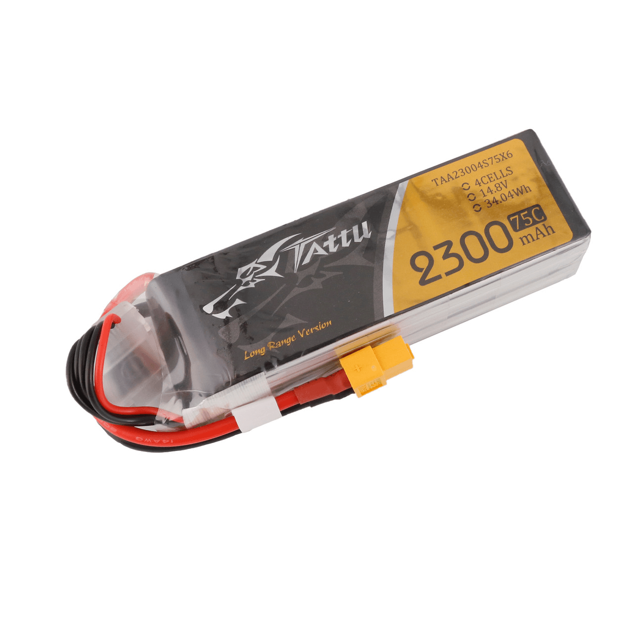 Tattu 2300mAh 75C 4S1P Lipo Battery Pack With XT60 Plug for fpv drones 1