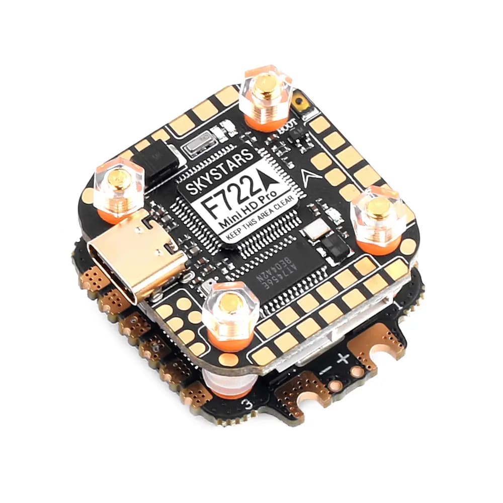 SkyStars Mini Fly Stack - F722 Mini HD Pro FC + KM40 40A 3-6S BLHeli_32 4-in-1 ESC - 20x20 - 3 for fpv drones 2