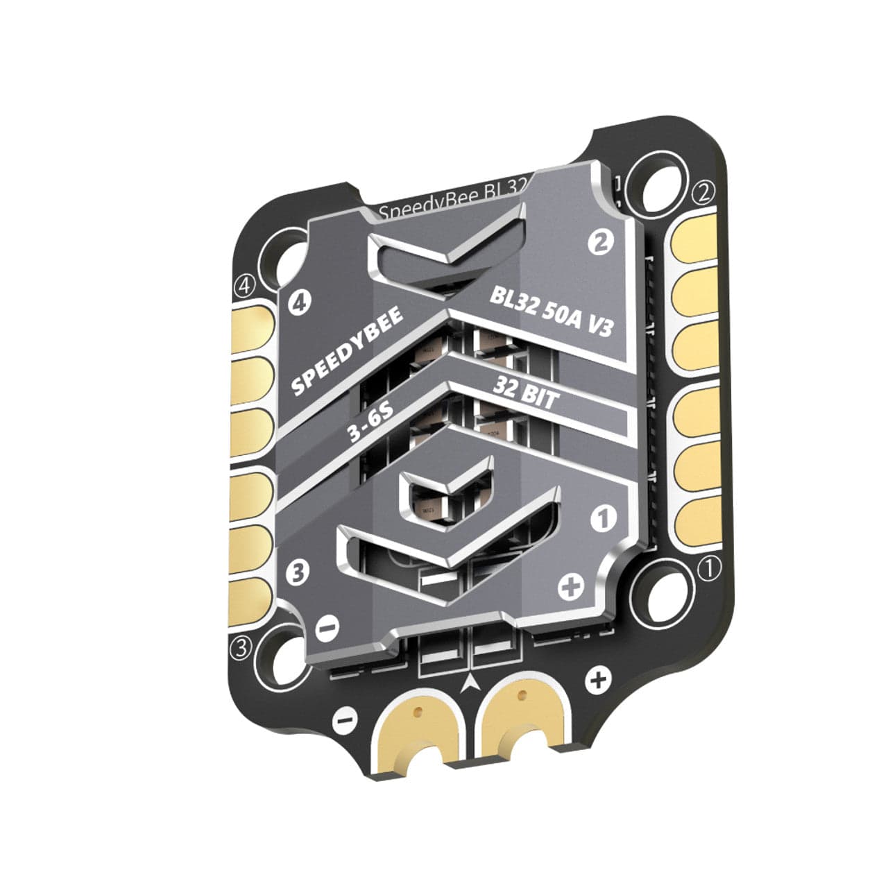 SpeedyBee 50A F4 128K BLHeli_32 2-6S 4in1 ESC - 30x30mm for fpv drones 2