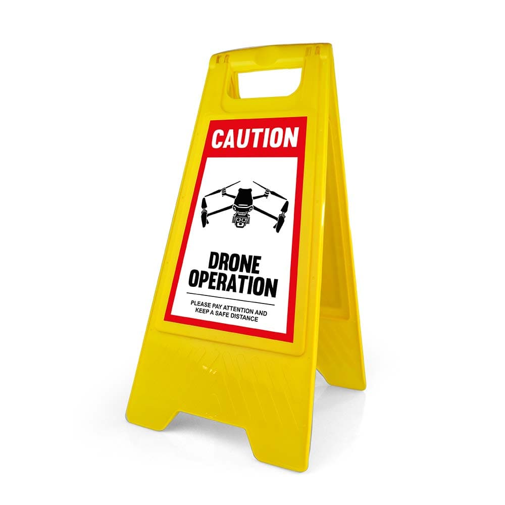 Warning Sign - Standard - Drone Operation - English for fpv drones 1