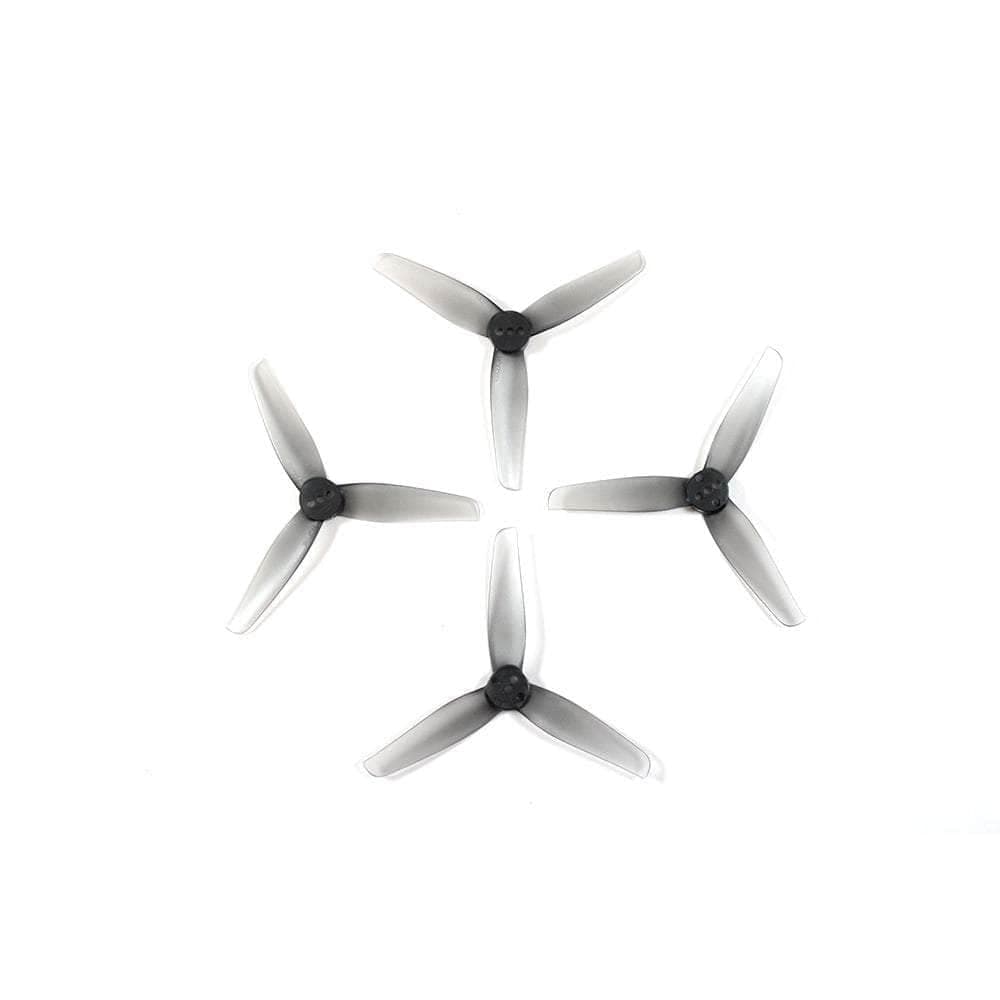 HQ Prop T3x2x3 Tri-Blade 3" Prop 4 Pack (2mm Shaft) - Grey for fpv drones 1