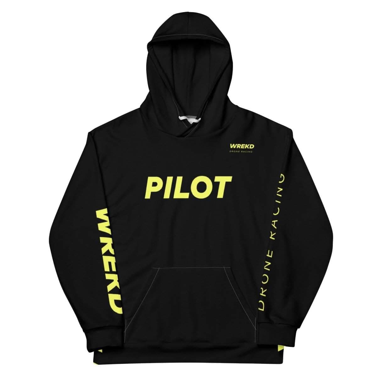 WREKD Drone Racing Unisex Hoodie - Black for fpv drones