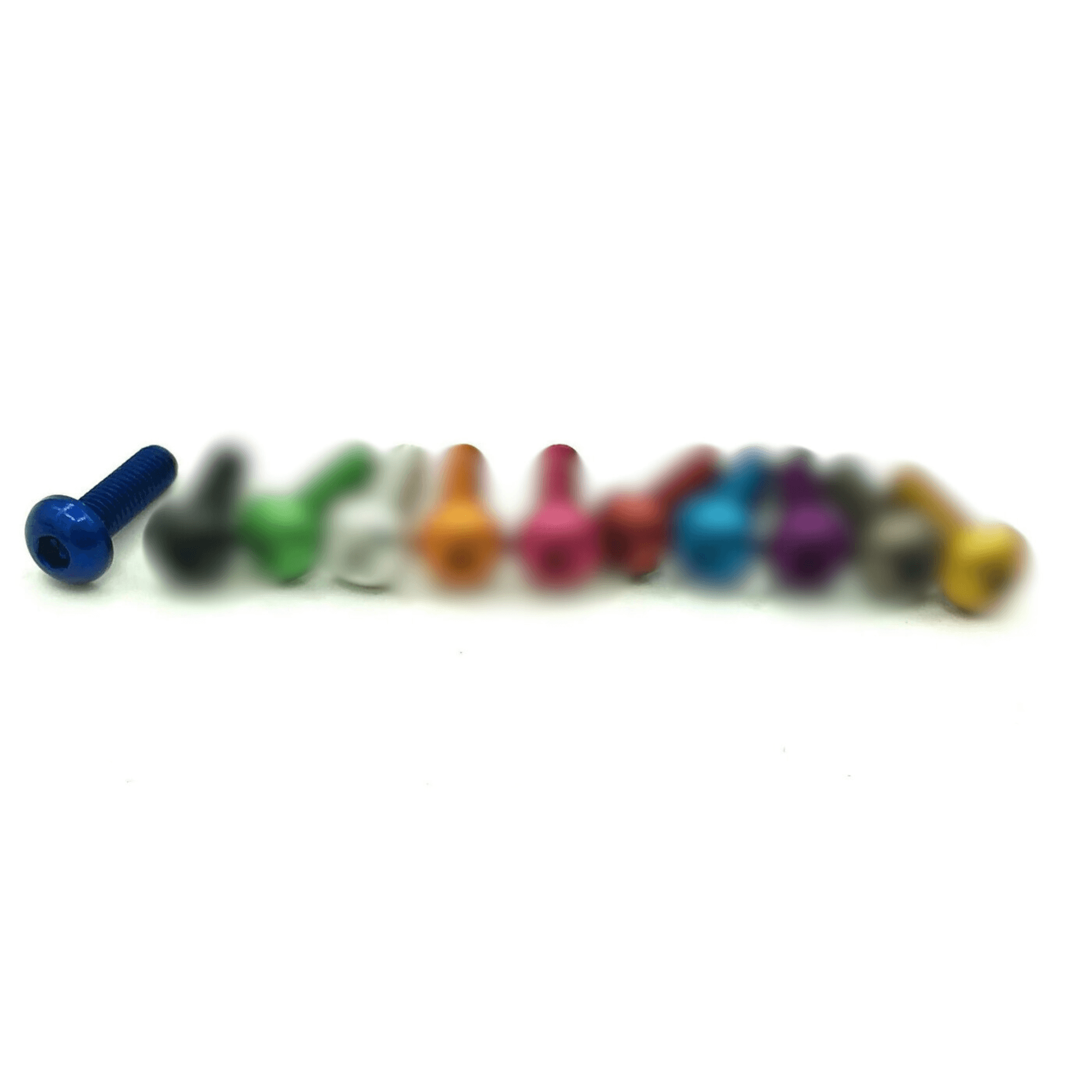 10pc M3x25 Allen Key Button Head Pack Coloured Aluminum 7075 for fpv drones 2