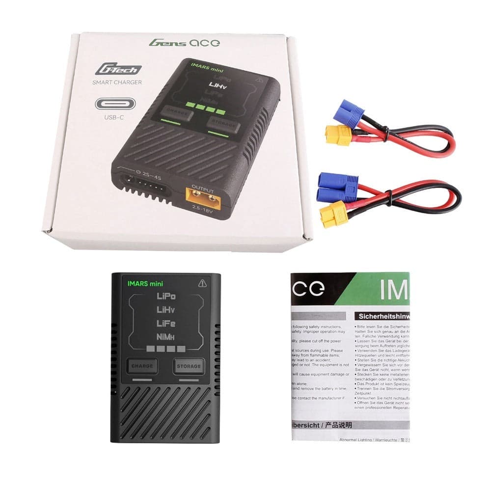 Gens Ace iMars Mini G-Tech 60W 2-4S 5A RC Battery Charger - Eco Friendly for fpv drones 4