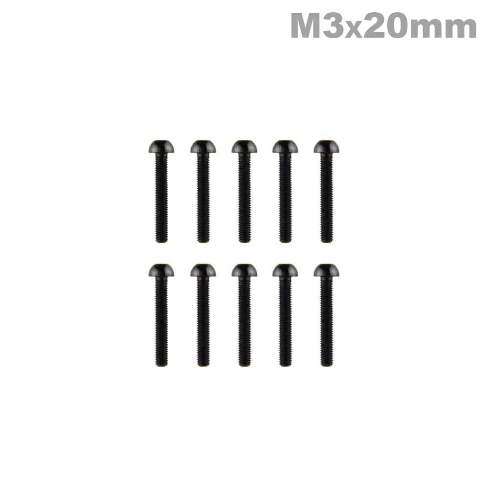 M3x20mm Aluminium Bolkop Hex Schroef (5 stuks) - ZWART for fpv drones 4
