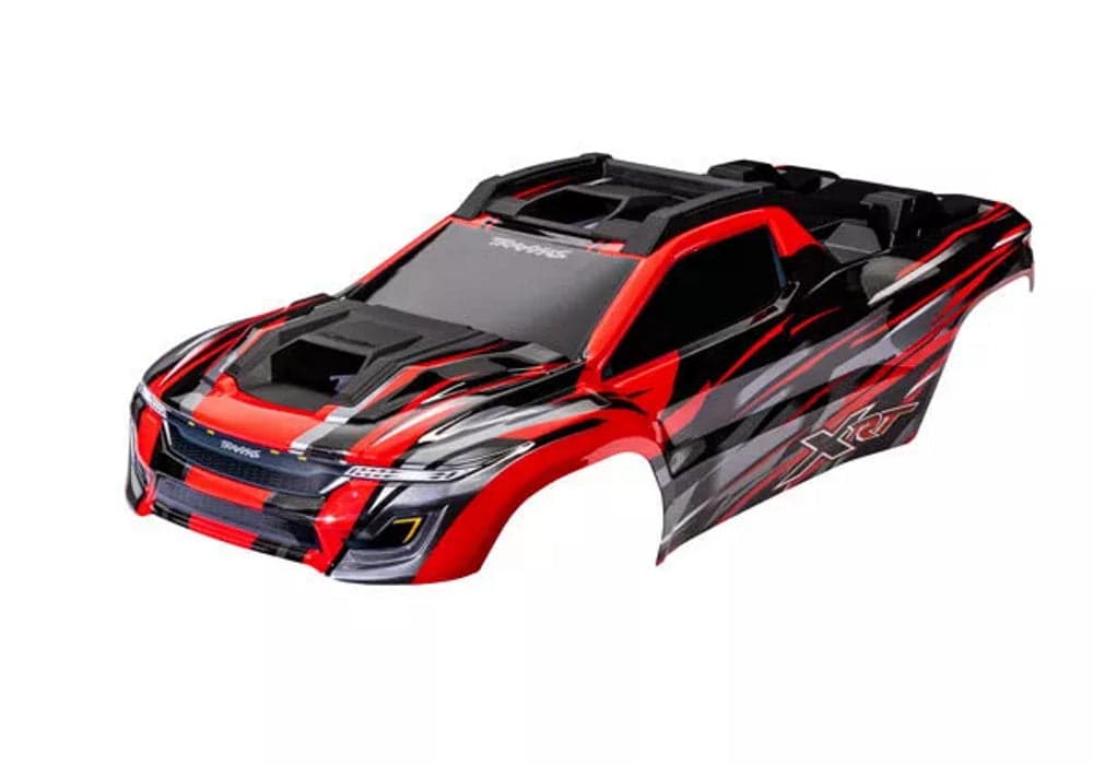 Traxxas 7812R Monster Truck Pre-Painted Body (Red) For XRT for fpv drones