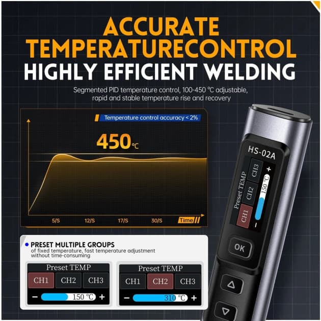 Fnirsi HS-02A 100W Soldering Iron for fpv drones 4