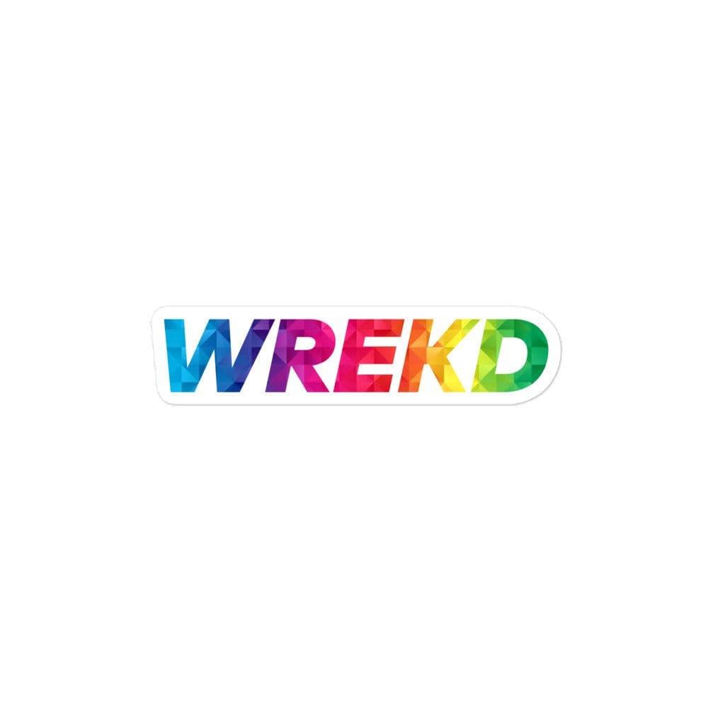 WREKD Oversized Colorful Sticker (Print-on-demand) - Choose Dimensions for fpv drones 2